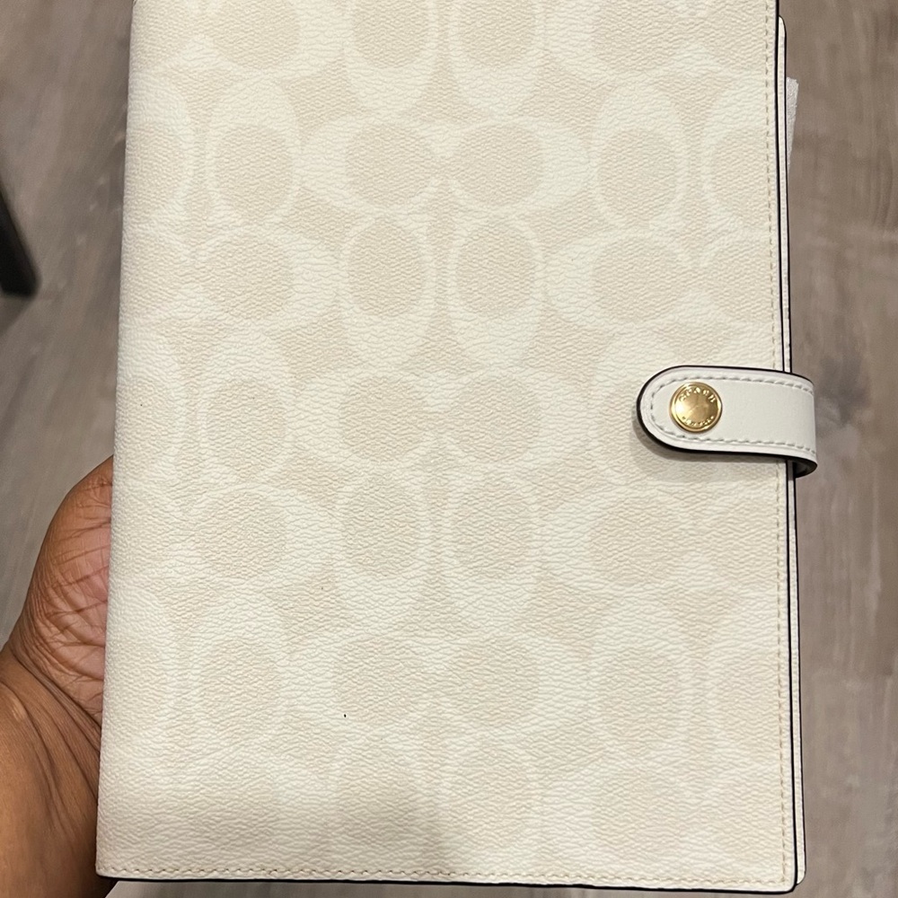 Coach Elegant Cream Notebook